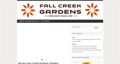 Desktop Screenshot of fallcreekgardens.org